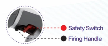مفتاح الأمان ومقبض إطلاق مخفي